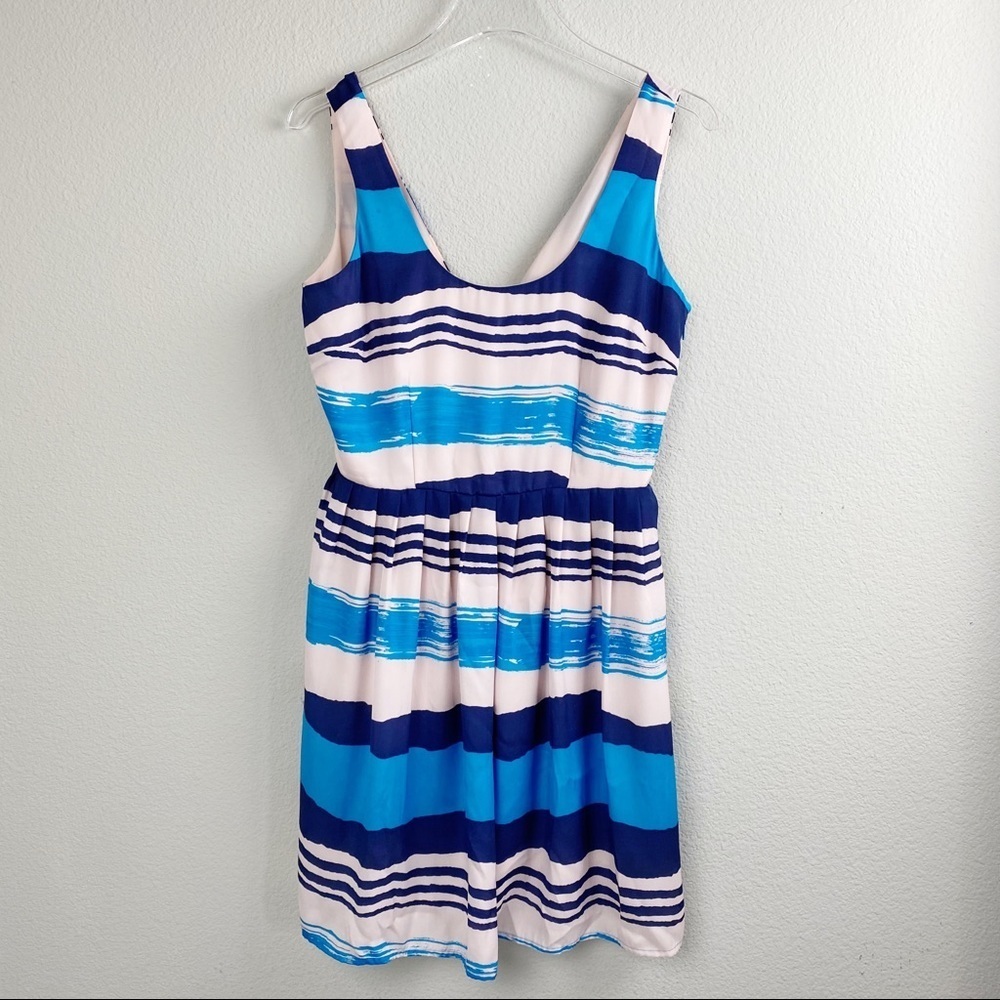JACK by BB Dakota Blue Striped Mini Dress 4